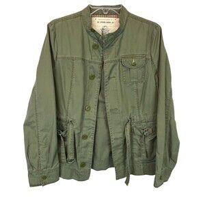 G1 Spring Goods Cargo Jacket  Women's Size 8  Belted Lightweight Utility   Green